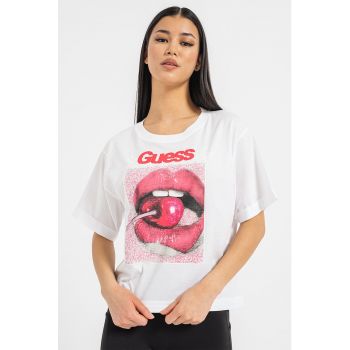 Tricou lejer de bumbac cu imprimeu