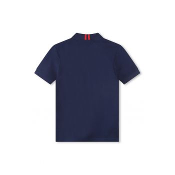Tricou polo din amestec de bumbac cu imprimeu logo