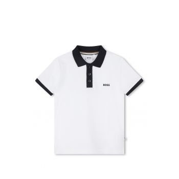 Tricou polo slim fit din pique