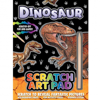 Caiet Fise Razuibile Activitati Dinozaur Scratch Art Pad Multicolor
