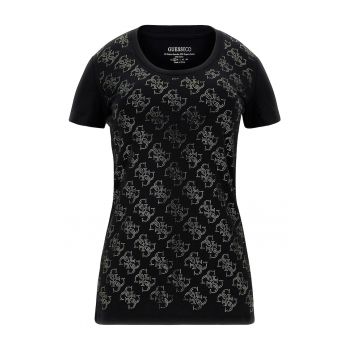 Guess - Tricou din amestec de bumbac organic cu model