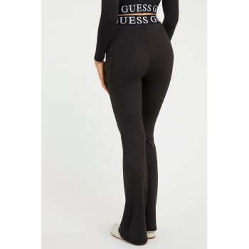 Pantaloni evazati cu logo - pentru fitness
