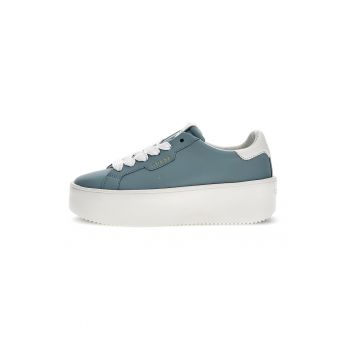 Pantofi sport de piele cu garnitura de piele ecologica