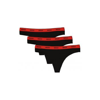 Set de chiloti tanga cu logo - 3 perechi