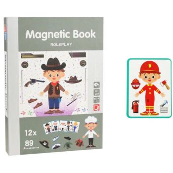 Jucarie Carte Magnetica Joc Educativ STEM Role Play - Meserii