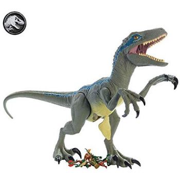 Jucarie JW Giant Dino Velociraptor Blue - GCT93