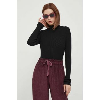 Joop! pulover femei, culoarea negru, light, cu turtleneck