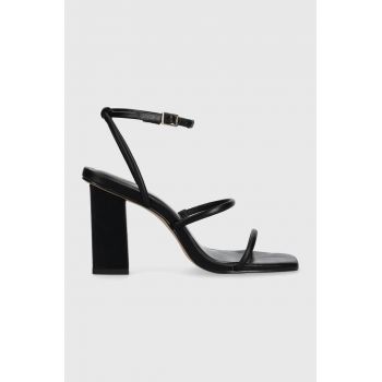 Aldo sandale de piele Natayla culoarea negru, 13679530.NATAYLA ieftine