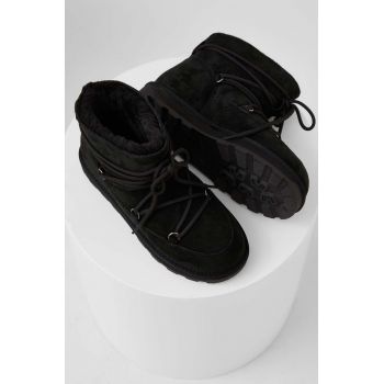 Answear Lab cizme de zapada din piele intoarsa culoarea negru