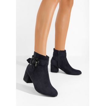 Botine cu toc Coseria negri