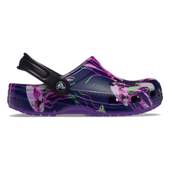 Saboti Crocs Classic Toddler Meta Scape Clog Mov - Neon Purple/Multi ieftini