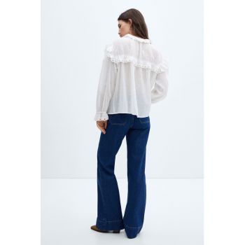 Bluza brodata cu volane Sangallo Vera