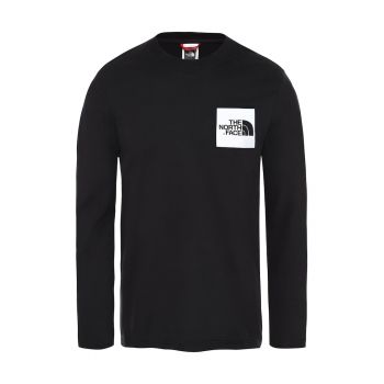 Bluza cu decolteu la baza gatului si logo Fine