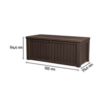 Cufar depozitare Keter Rock 155 x 72.4 cm maro Cufar depozitare Keter Rock 155 x 72.4 cm maro