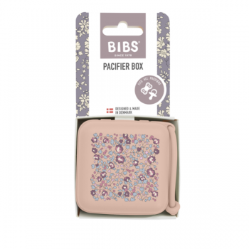 Cutie multifunctionala Bibs x Liberty pentru depozitare suzete Eloise Blush