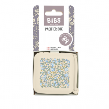 Cutie multifunctionala Bibs x Liberty pentru depozitare suzete Eloise Ivory