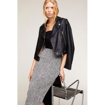 Jacheta biker de piele ecologica