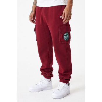 Pantaloni sport cargo cu talie medie