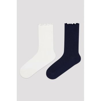 Set de sosete lungi striate - 2 perechi