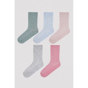 Set de sosete lungi striate - 5 perechi