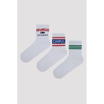 Set de sosete scurte cu model - 3 perechi