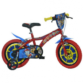Bicicleta Copii Paw Patrol 14 inch Rosu-Albastru