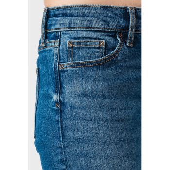 Blugi slim fit cu talie joasa