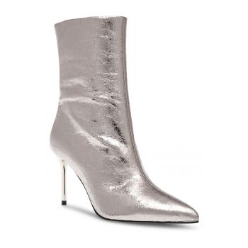Botine fara inchider - cu aspect metalizat Lyricals