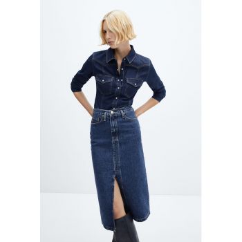 Camasa de denim cu buzunare cu clapa Jordan
