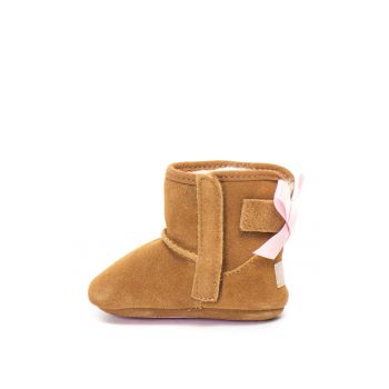 Cizme scurte de piele intoarsa Jesse Bow II