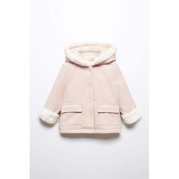 Haina de iarna cu captuseala de blana shearling sintetica