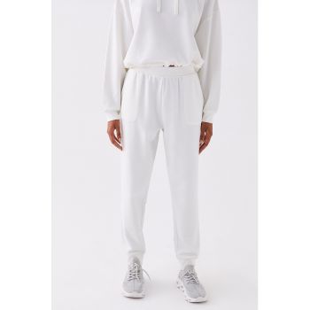 Pantaloni sport conici cu talie elastica