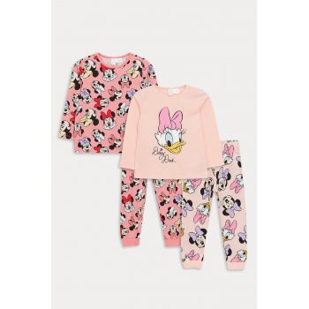 Set de pijamale cu imprimeu cu desene - 2 perechi