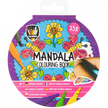 Carte de Colorat Mandala Mov 25 Pagini