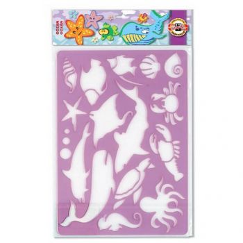 Joc Sablon desen animale din ocean Joc Sablon desen animale din ocean