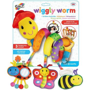 Jucarie Jucarie pentru Patut si Carucior Wiggly Worm 0luni+