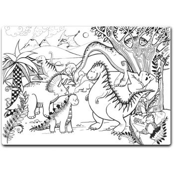 Plansa pentru Colorat Dinozauri