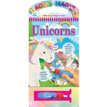 Carte de Colorat cu Apa Aqua Magic Unicorni