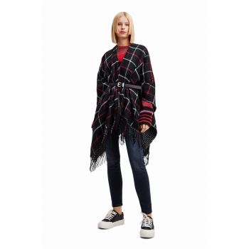 Desigual poncho culoarea negru