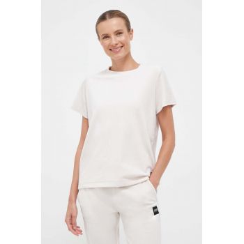 Dkny tricou femei, culoarea bej ieftin