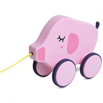 Jucarie de Tras cu Roti Piggy Pink