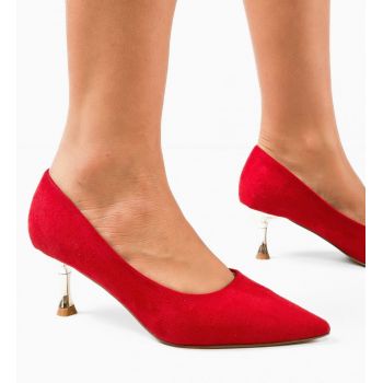 Pantofi dama Trois Rosii 2