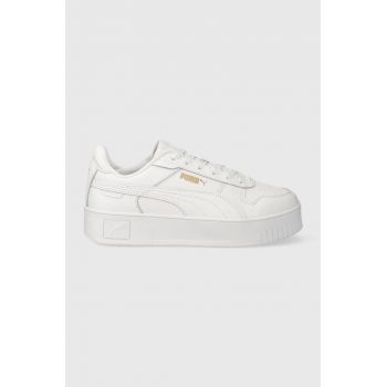 Puma sneakers Carina Street culoarea alb 385849