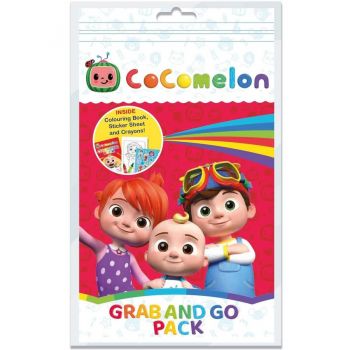 Set de Colorat Graban Go Pack Cocomelon 6 Piese