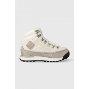 The North Face pantofi Back-To-Berkeley IV High Pile femei, culoarea alb