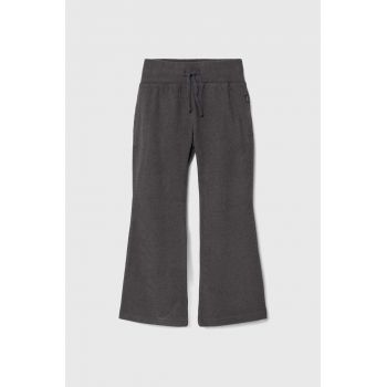 Abercrombie & Fitch pantaloni de trening pentru copii culoarea gri, neted