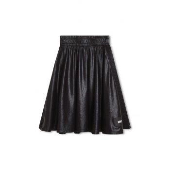 Dkny fusta fete culoarea negru, midi, evazati