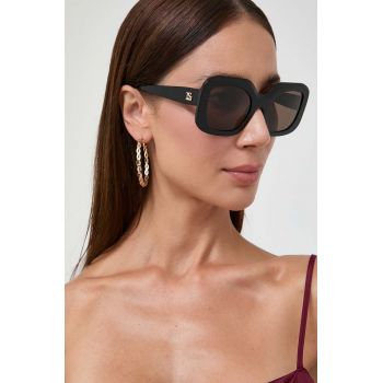 Luisa Spagnoli ochelari de soare femei, culoarea negru la reducere