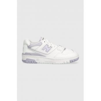 New Balance sneakers din piele BBW550BV culoarea alb