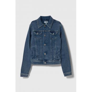 Pepe Jeans geacă din denim pentru copii New Berry